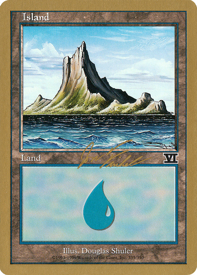 Island (jf335) (Jon Finkel) [World Championship Decks 2000] | Galaxy Games LLC