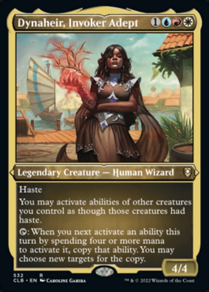 Dynaheir, Invoker Adept (Foil Etched) [Commander Legends: Battle for Baldur's Gate] | Galaxy Games LLC