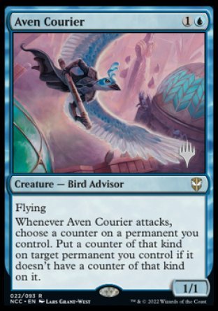 Aven Courier (Promo Pack) [Streets of New Capenna Commander Promos] | Galaxy Games LLC