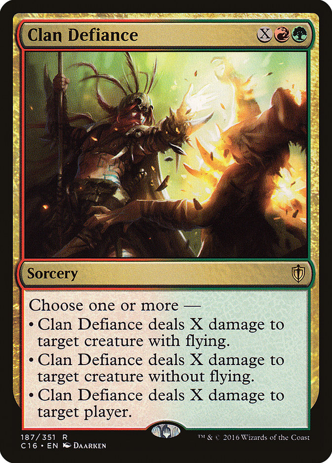 Clan Defiance [Commander 2016] | Galaxy Games LLC