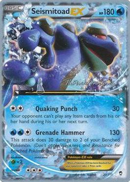 Seismitoad EX (20/111) (Punches 'n' Bites - Patrick Martinez) [World Championships 2015] | Galaxy Games LLC