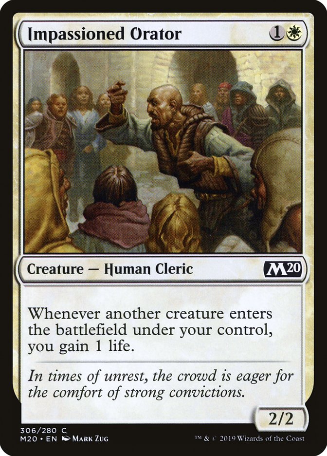Impassioned Orator [Core Set 2020] | Galaxy Games LLC