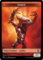 Rebel // Goblin Double-Sided Token [Phyrexia: All Will Be One Commander Tokens] | Galaxy Games LLC