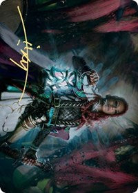 Tergrid, God of Fright Art Card (Gold-Stamped Signature) [Kaldheim Art Series] | Galaxy Games LLC