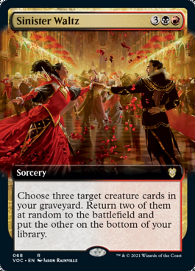 Sinister Waltz (Extended Art) [Innistrad: Crimson Vow Commander] | Galaxy Games LLC