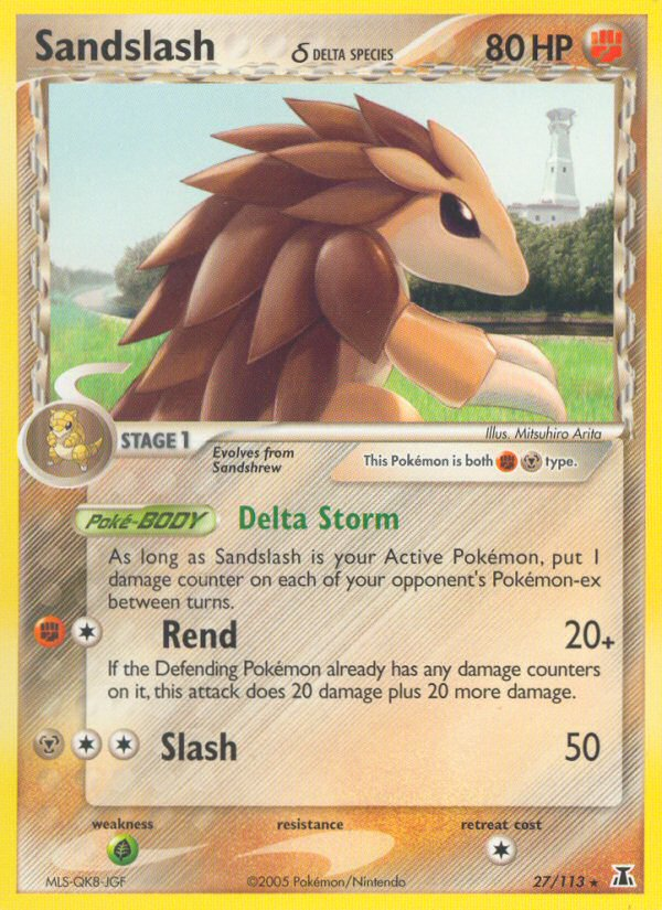 Sandslash (27/113) (Delta Species) [EX: Delta Species] | Galaxy Games LLC