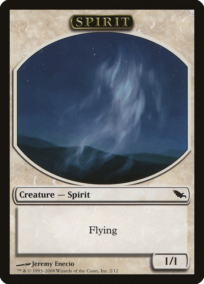 Spirit Token [Shadowmoor Tokens] | Galaxy Games LLC