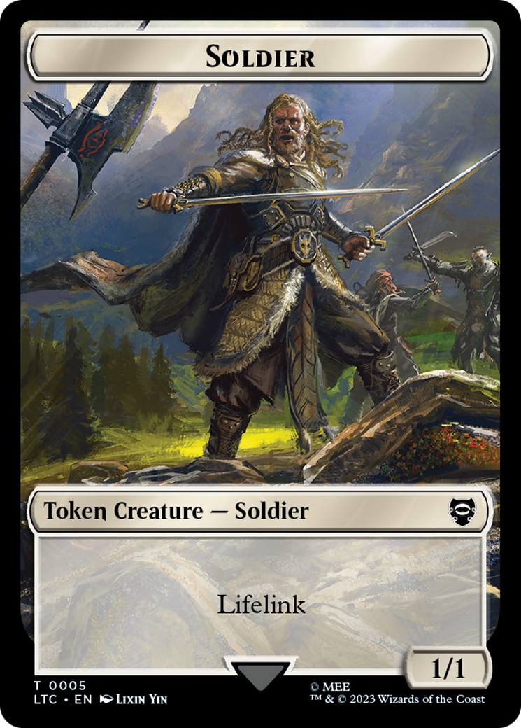 Soldier // Food Token [The Lord of the Rings: Tales of Middle-Earth Commander Tokens] | Galaxy Games LLC