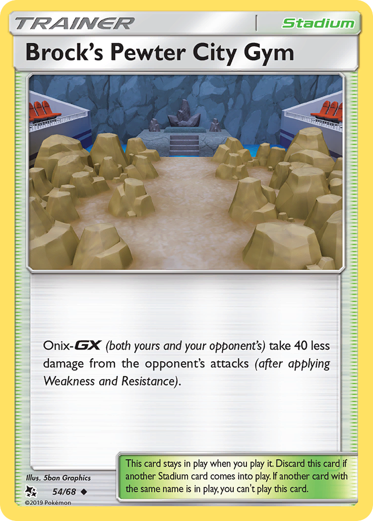 Brock's Pewter City Gym (54/68) [Sun & Moon: Hidden Fates] | Galaxy Games LLC