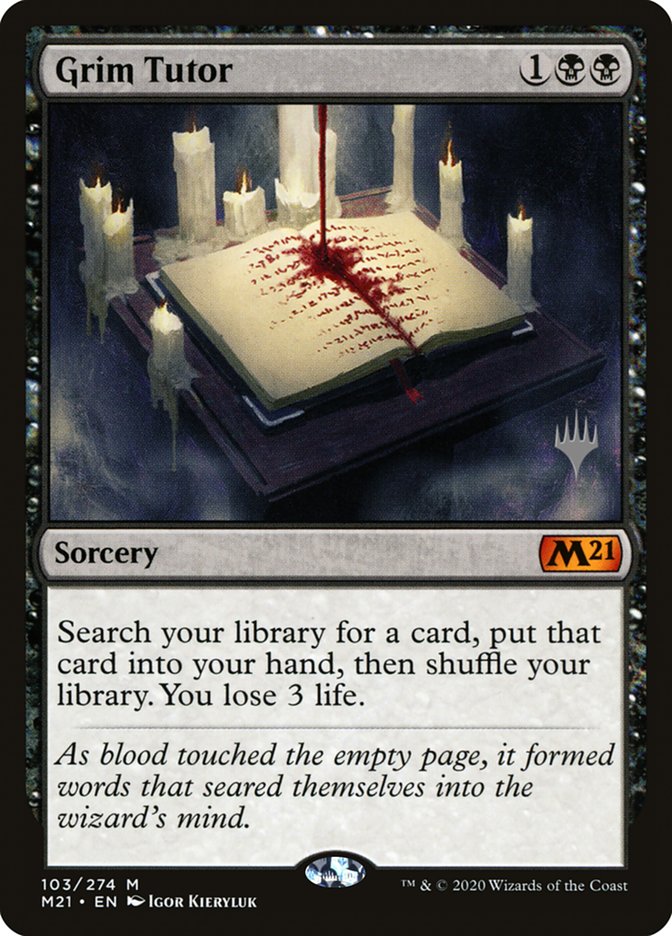 Grim Tutor (Promo Pack) [Core Set 2021 Promos] | Galaxy Games LLC