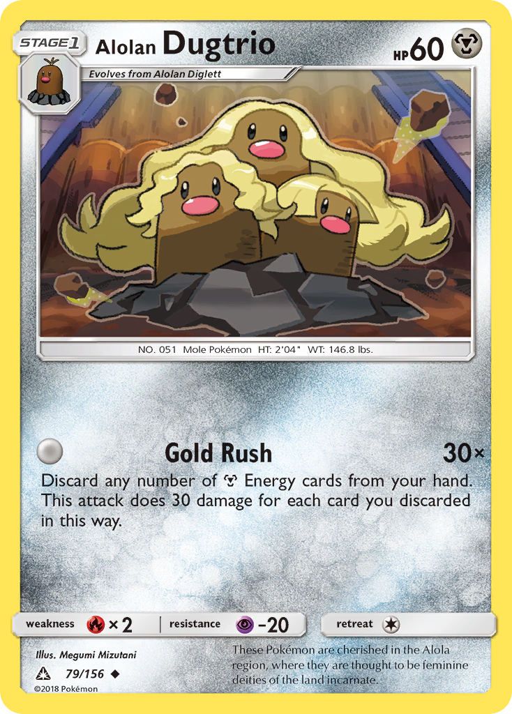 Alolan Dugtrio (79/156) [Sun & Moon: Ultra Prism] | Galaxy Games LLC