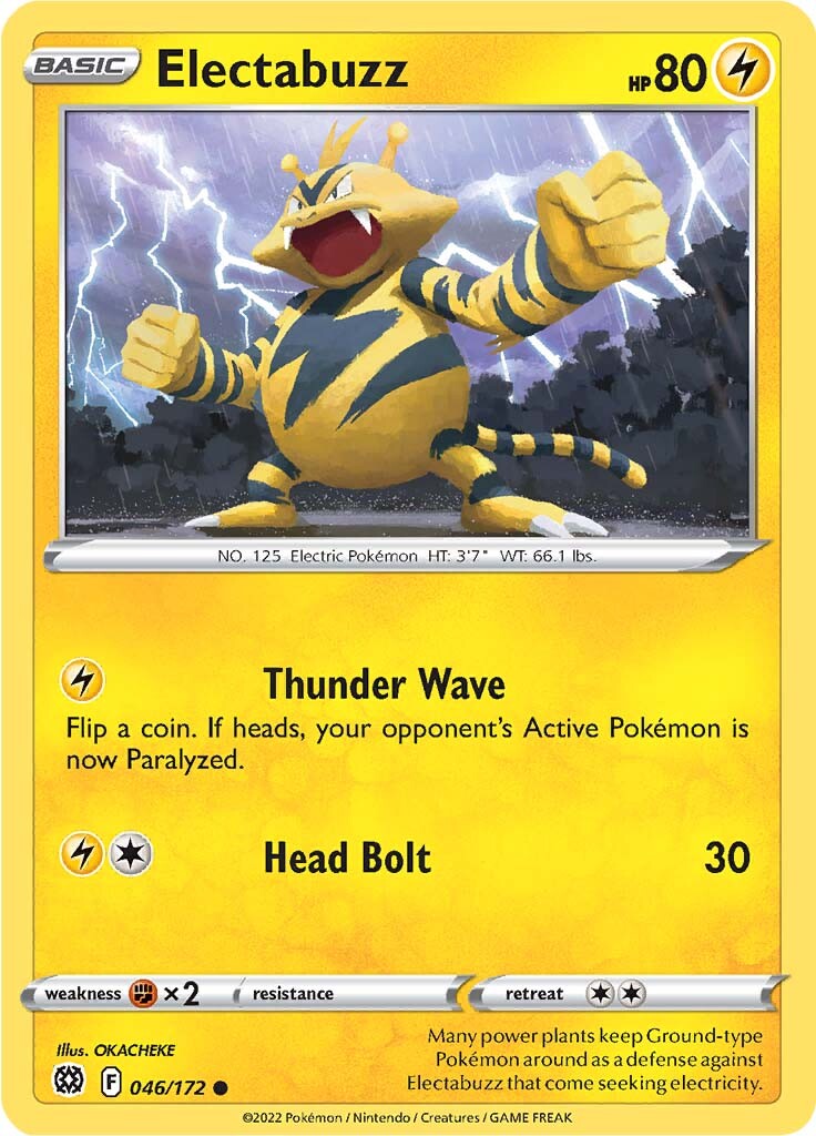 Electabuzz (046/172) [Sword & Shield: Brilliant Stars] | Galaxy Games LLC