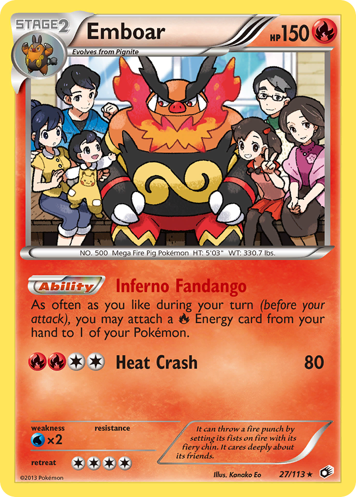 Emboar (27/113) [Black & White: Legendary Treasures] | Galaxy Games LLC