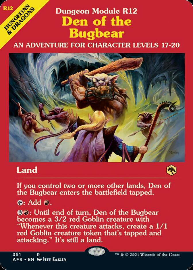 Den of the Bugbear (Dungeon Module) [Dungeons & Dragons: Adventures in the Forgotten Realms] | Galaxy Games LLC