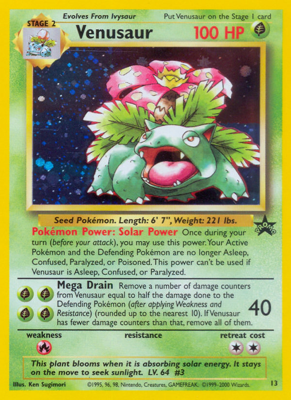 Venusaur (13) [Wizards of the Coast: Black Star Promos] | Galaxy Games LLC