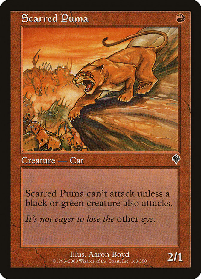Scarred Puma [Invasion] | Galaxy Games LLC