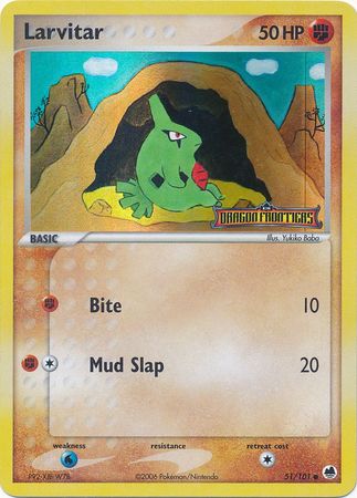 Larvitar (51/101) (Stamped) [EX: Dragon Frontiers] | Galaxy Games LLC