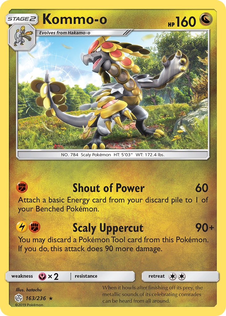 Kommo-o (163/236) [Sun & Moon: Cosmic Eclipse] | Galaxy Games LLC