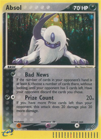 Absol (1/97) [EX: Dragon] | Galaxy Games LLC