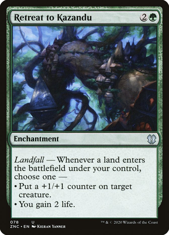 Retreat to Kazandu [Zendikar Rising Commander] | Galaxy Games LLC