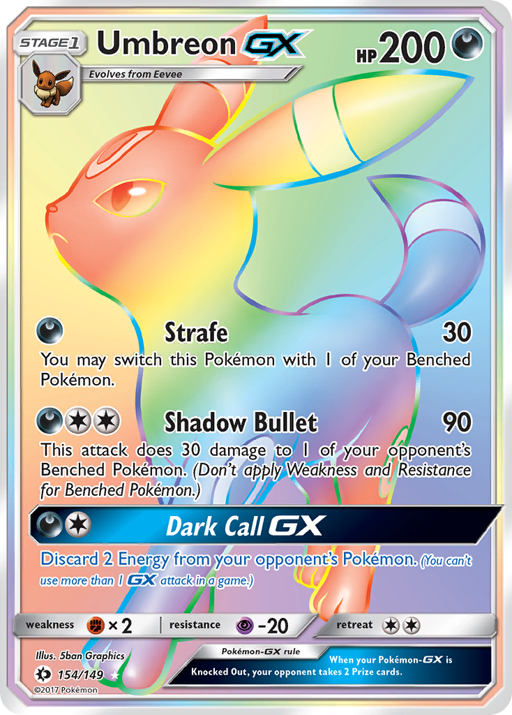 Umbreon GX (154/149) [Sun & Moon: Base Set] | Galaxy Games LLC