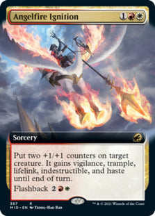 Angelfire Ignition (Extended Art) [Innistrad: Midnight Hunt] | Galaxy Games LLC