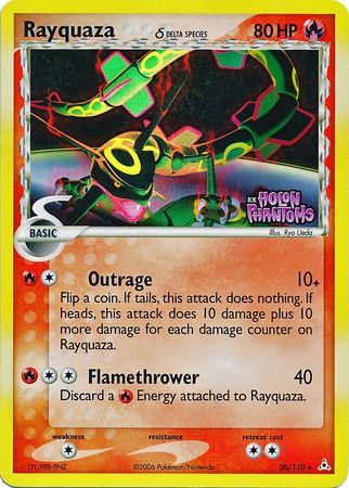 Rayquaza (26/110) (Delta Species) (Stamped) [EX: Holon Phantoms] | Galaxy Games LLC