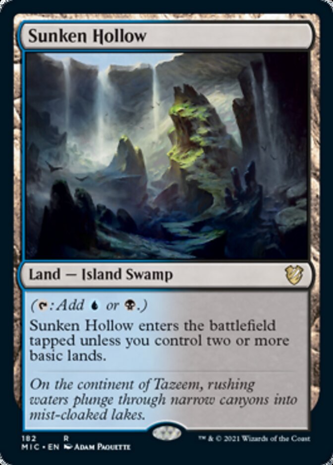 Sunken Hollow [Innistrad: Midnight Hunt Commander] | Galaxy Games LLC