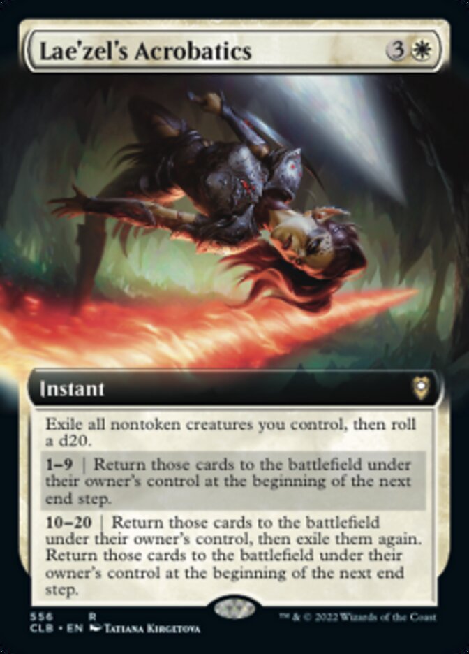 Lae'zel's Acrobatics (Extended Art) [Commander Legends: Battle for Baldur's Gate] | Galaxy Games LLC