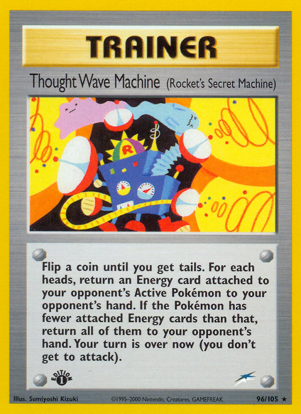 Thought Wave Machine (96/105) (Rocket's Secret Machine) [Neo Destiny 1st Edition] | Galaxy Games LLC