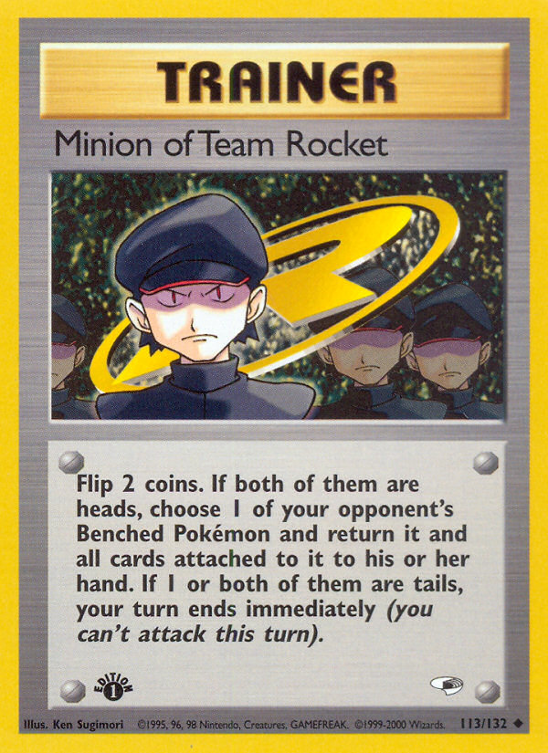 Minion of Team Rocket (113/132) [Gym Heroes 1st Edition] | Galaxy Games LLC