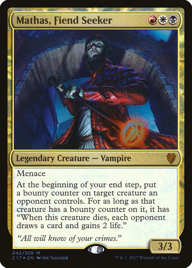 Mathas, Fiend Seeker [Commander 2017] | Galaxy Games LLC