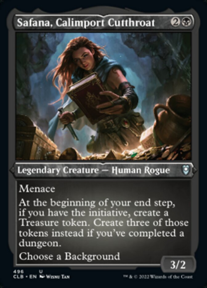 Safana, Calimport Cutthroat (Foil Etched) [Commander Legends: Battle for Baldur's Gate] | Galaxy Games LLC