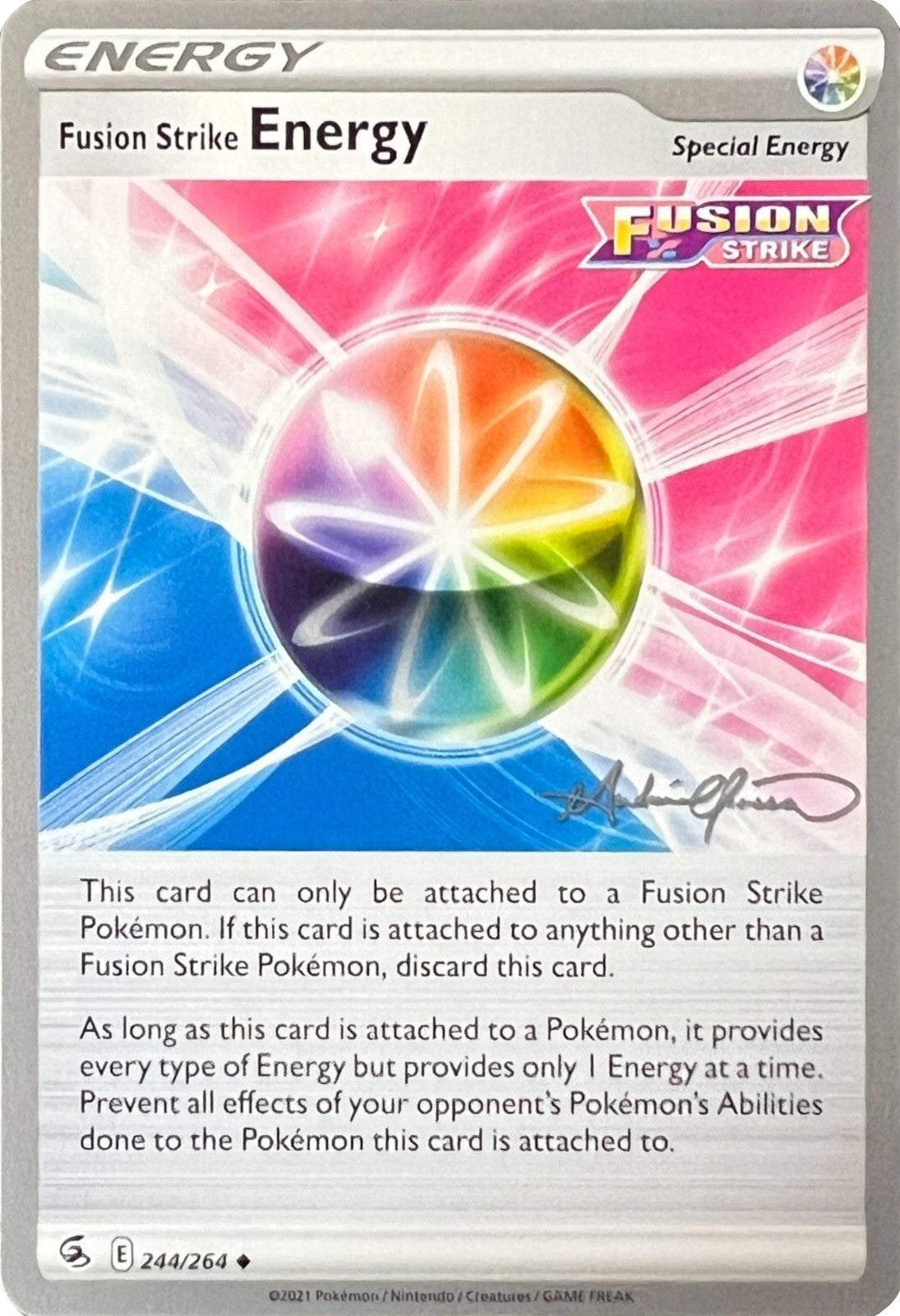 Fusion Strike Energy (244/264) (The Shape of Mew - Andre Chiasson) [World Championships 2022] | Galaxy Games LLC