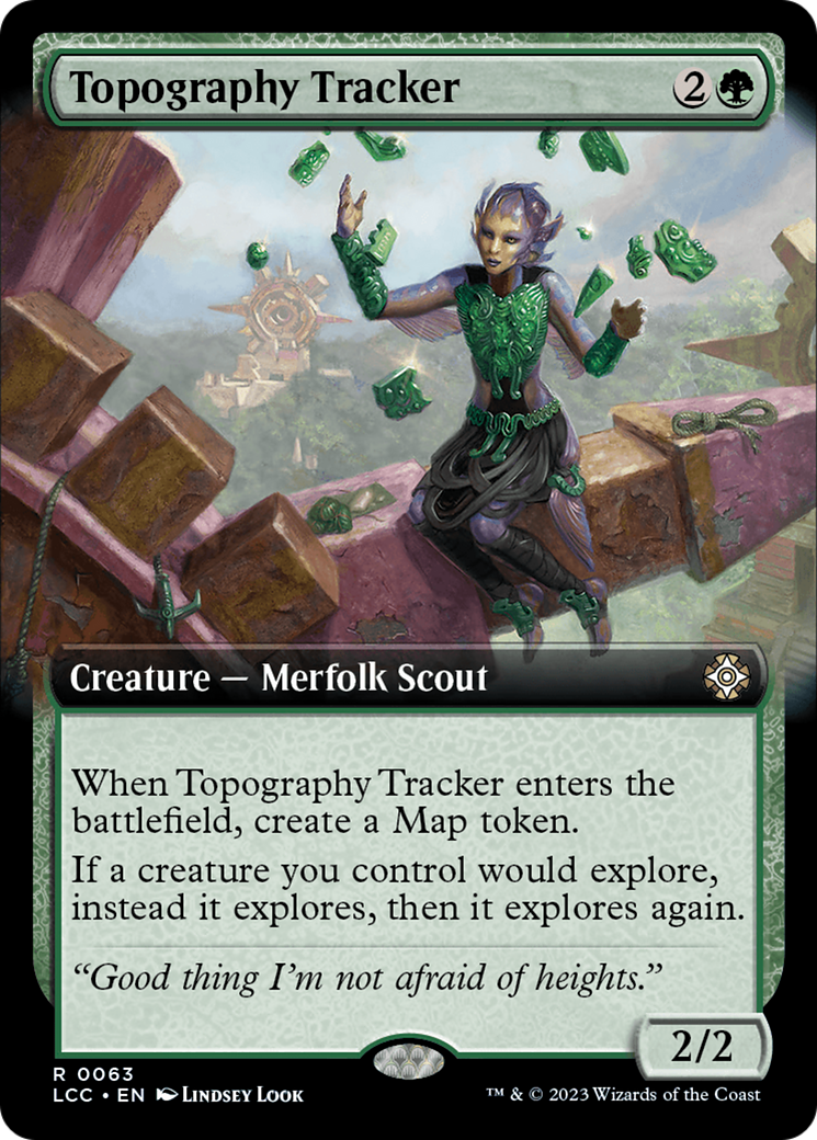 Topography Tracker (Extended Art) [The Lost Caverns of Ixalan Commander] | Galaxy Games LLC