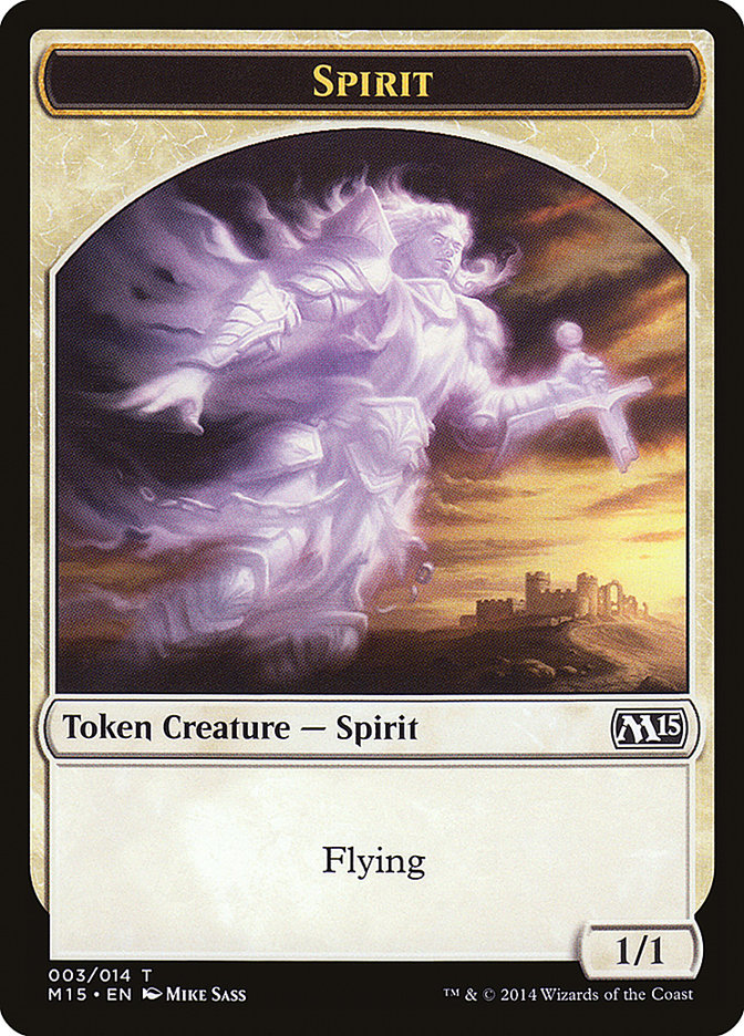 Spirit Token [Magic 2015 Tokens] | Galaxy Games LLC