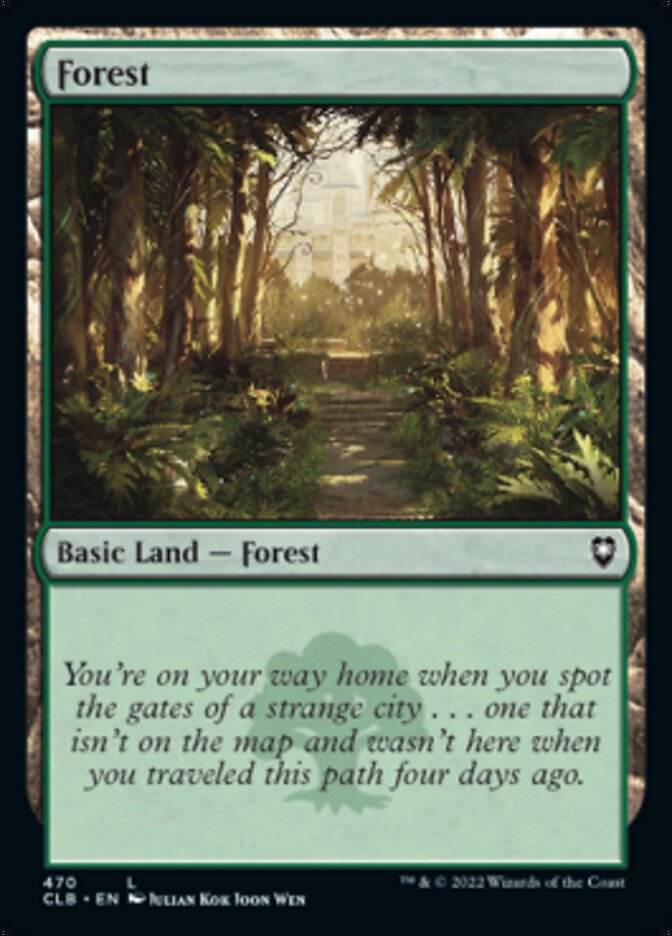 Forest (470) [Commander Legends: Battle for Baldur's Gate] | Galaxy Games LLC