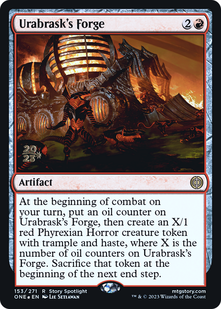 Urabrask's Forge [Phyrexia: All Will Be One Prerelease Promos] | Galaxy Games LLC