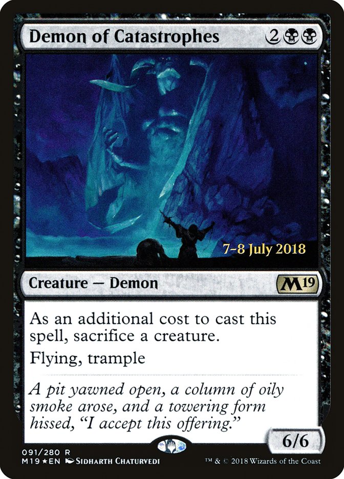 Demon of Catastrophes [Core Set 2019 Prerelease Promos] | Galaxy Games LLC