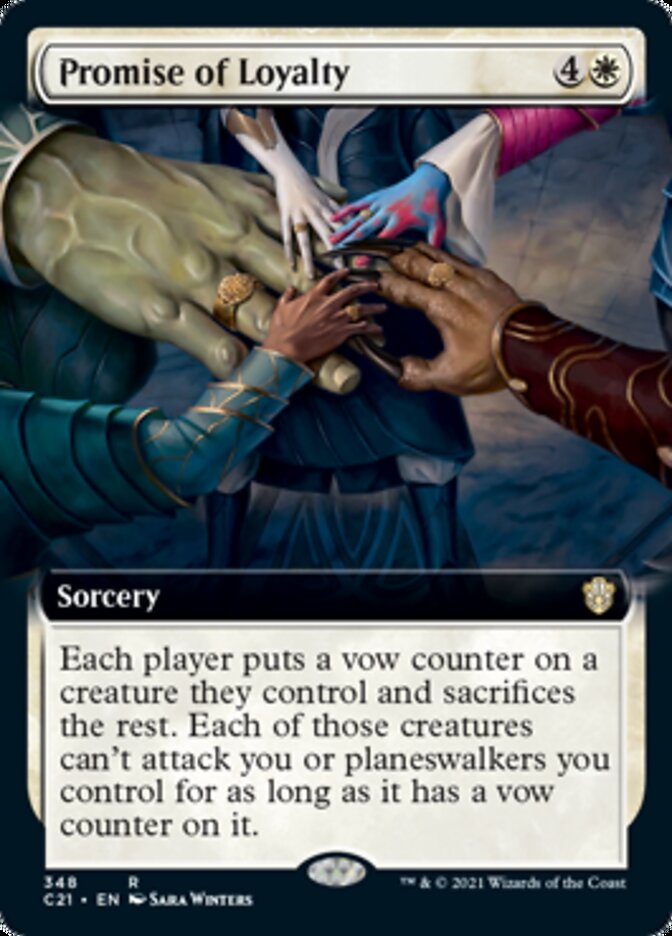 Promise of Loyalty (Extended Art) [Commander 2021] | Galaxy Games LLC