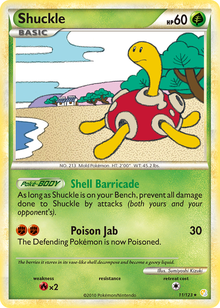 Shuckle (11/123) [HeartGold & SoulSilver: Base Set] | Galaxy Games LLC