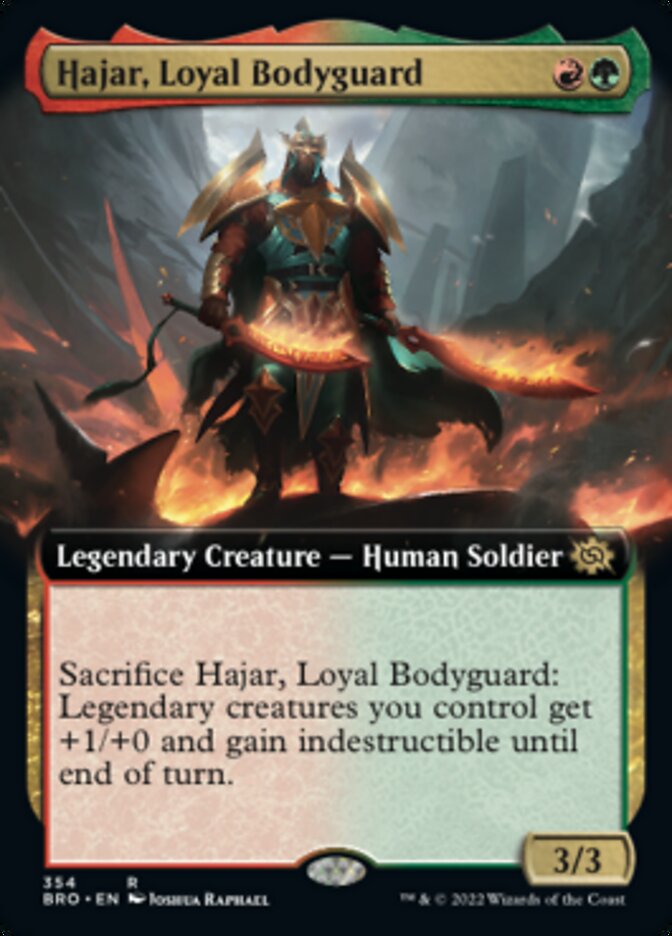 Hajar, Loyal Bodyguard (Extended Art) [The Brothers' War] | Galaxy Games LLC