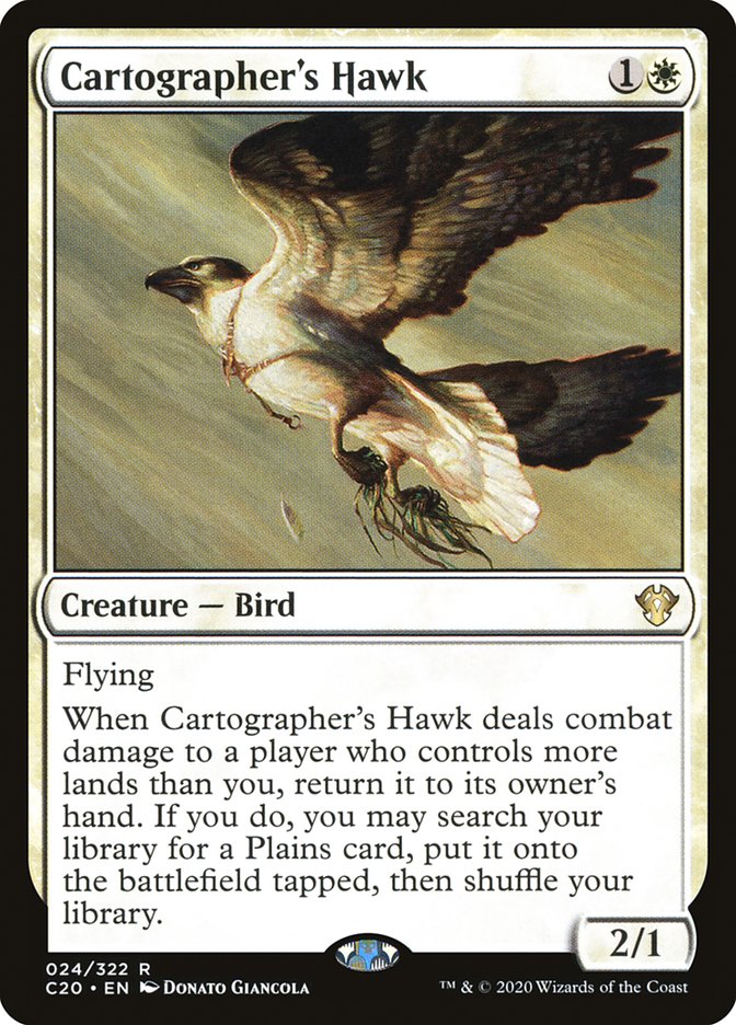 Cartographer's Hawk [Commander 2020] | Galaxy Games LLC