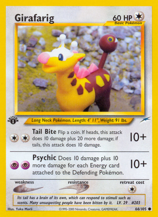 Girafarig (66/105) [Neo Destiny 1st Edition] | Galaxy Games LLC