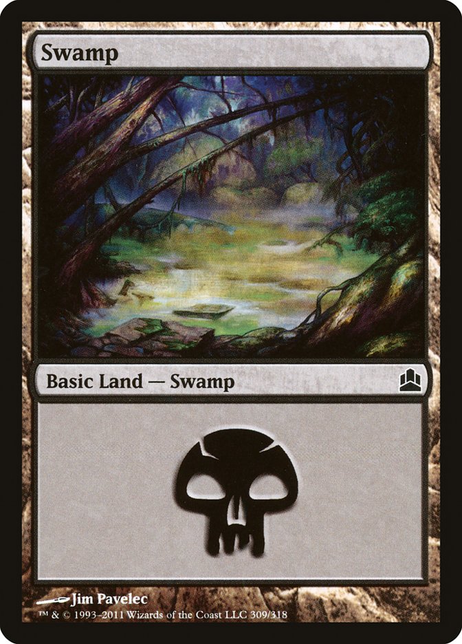 Swamp (309) [Commander 2011] | Galaxy Games LLC