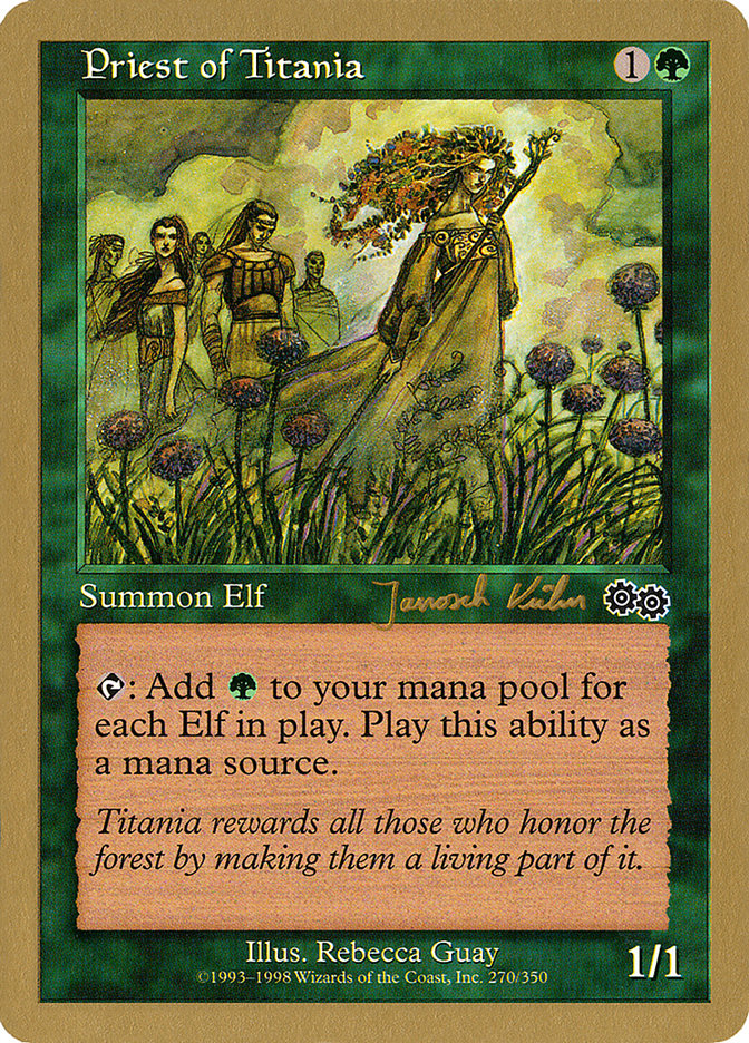 Priest of Titania (Janosch Kuhn) [World Championship Decks 2000] | Galaxy Games LLC