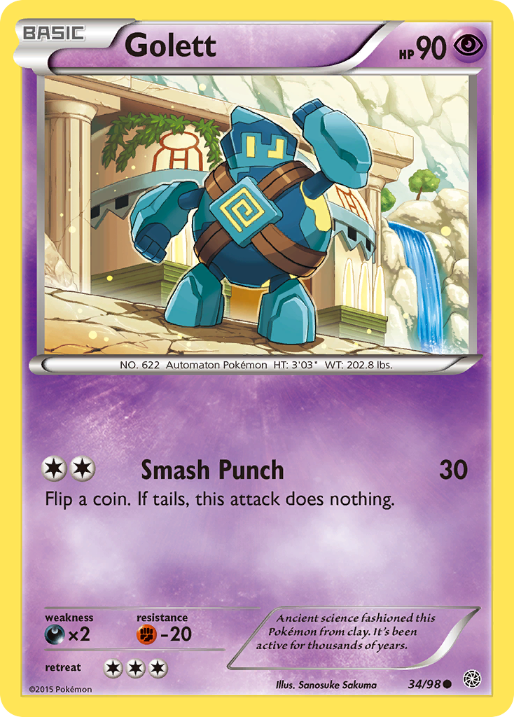 Golett (34/98) [XY: Ancient Origins] | Galaxy Games LLC