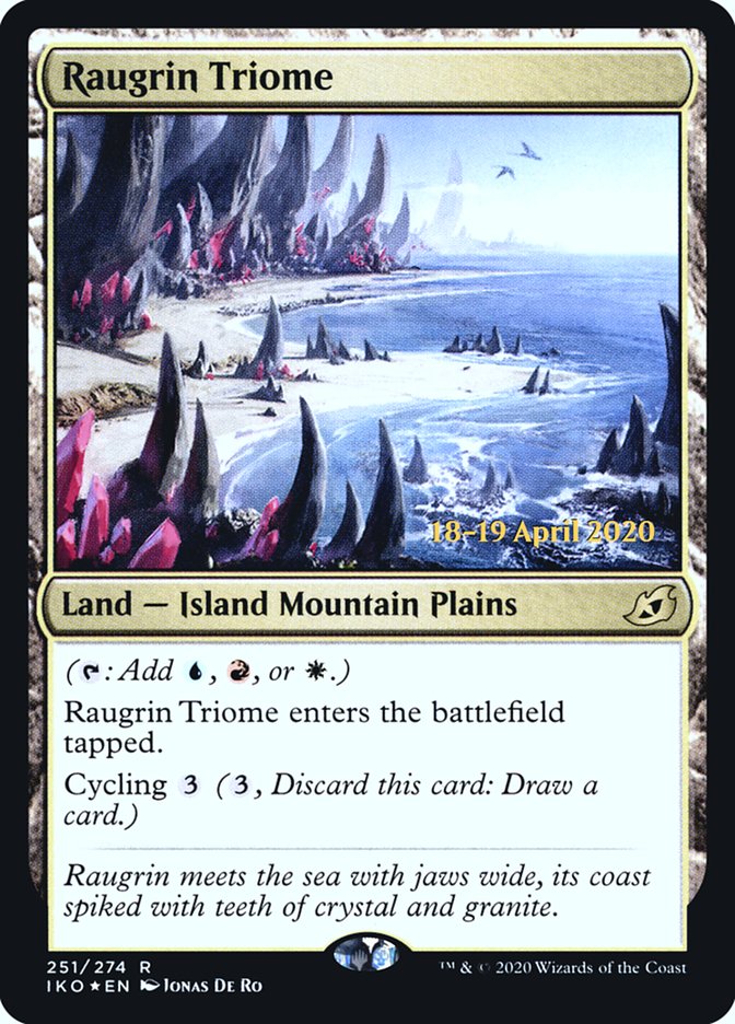 Raugrin Triome [Ikoria: Lair of Behemoths Prerelease Promos] | Galaxy Games LLC