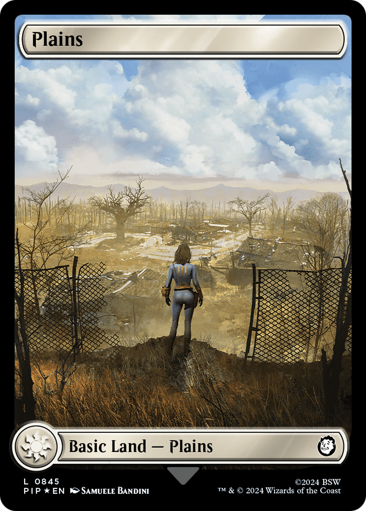 Plains (0845) (Surge Foil) [Fallout] | Galaxy Games LLC