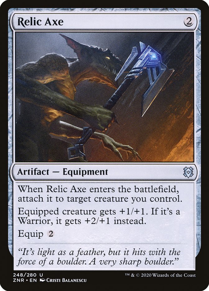 Relic Axe [Zendikar Rising] | Galaxy Games LLC
